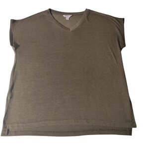 Orvis Olive Green Short Sleeve Top Lightweight Size S Imperfect